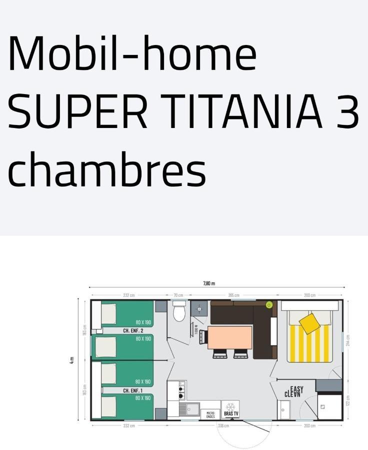 Mobil Home Happiness33 Dans Camping 5 Etoiles Acces Direct Plage Vendays Montalivet Exterior foto