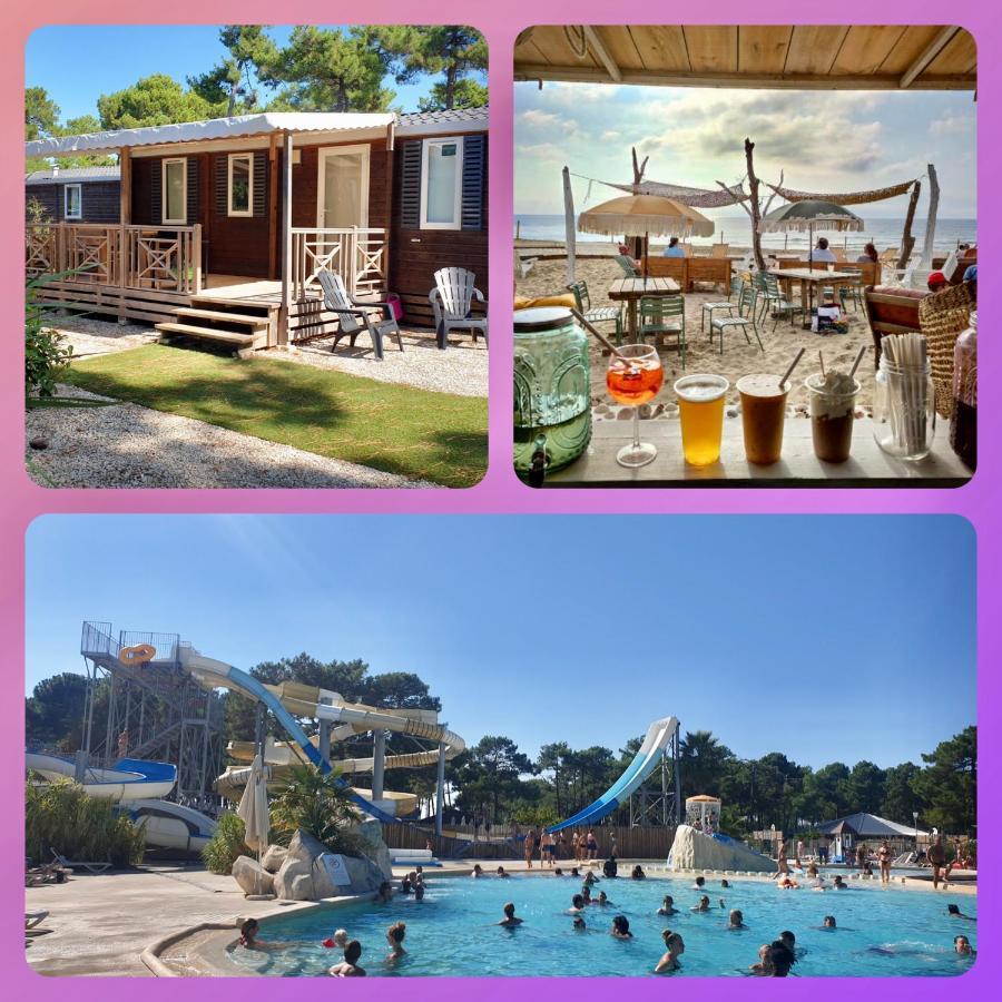Mobil Home Happiness33 Dans Camping 5 Etoiles Acces Direct Plage Vendays Montalivet Exterior foto